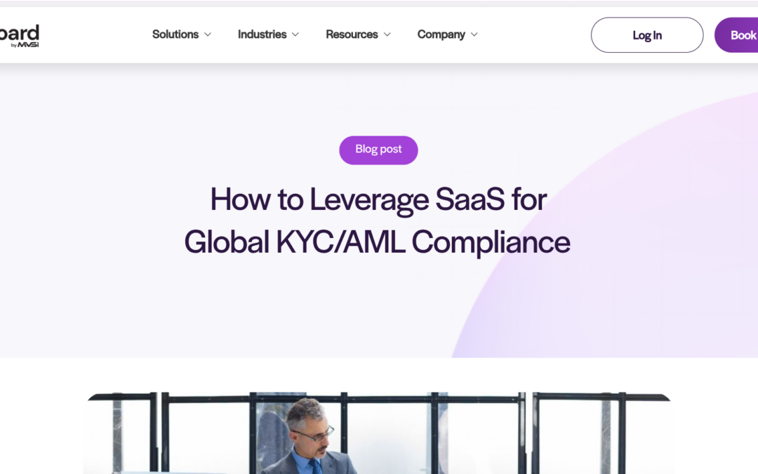 How to Leverage SaaS for Global KYC-AML Compliance