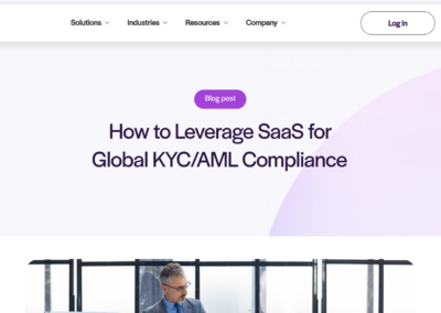 How to Leverage SaaS for Global KYC-AML Compliance